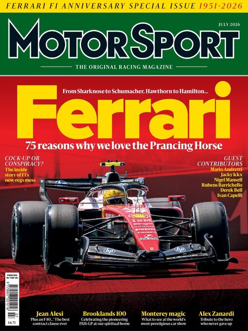 Cover image for Motor Sport Magazine